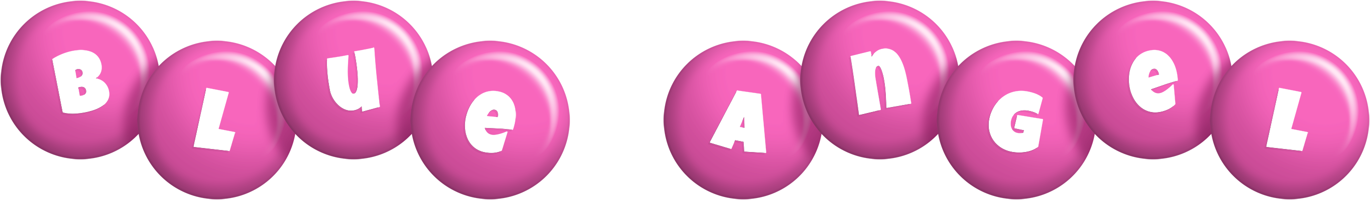 Blue Angel candy-pink logo